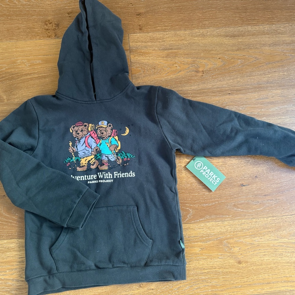 Parks Project Kids 'Adventure With Friends' Hoodie - Black